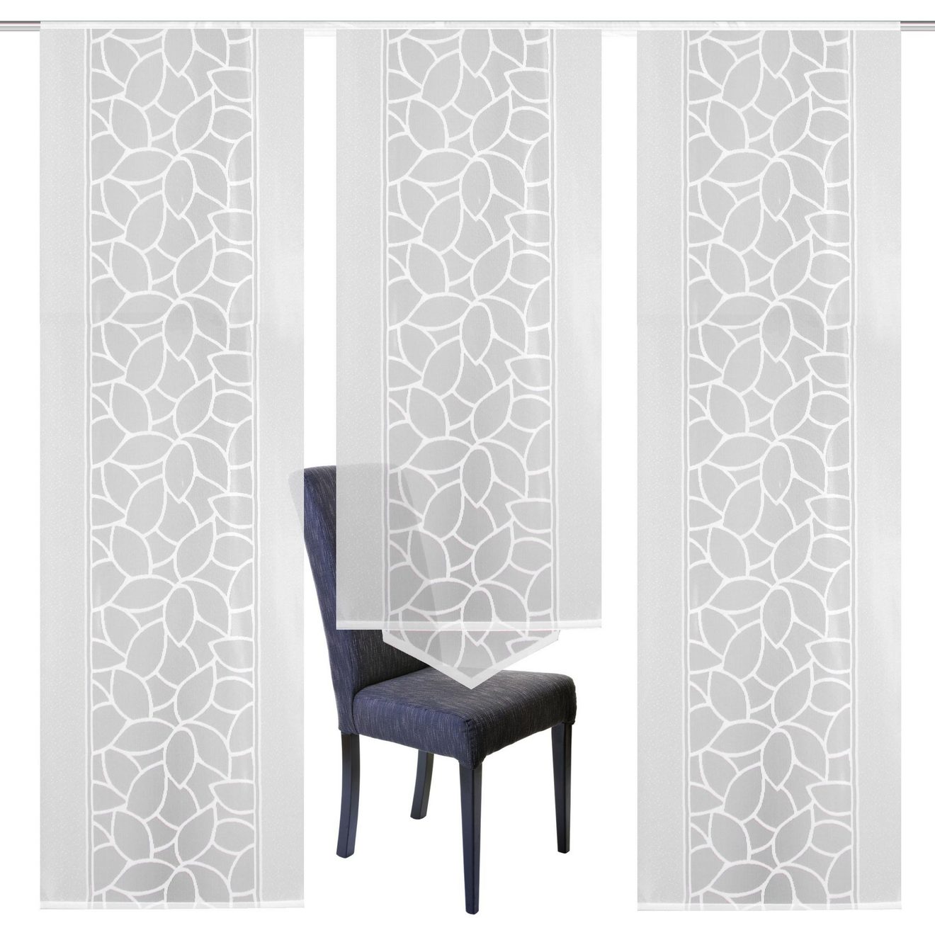 HOME WOHNIDEEN Paneelgordijn JENNA Paneelgordijn jacquard set (3 stuks)