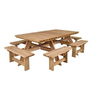 MaximaVida Luxe houten picknicktafel Tallinn 300 cm
