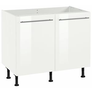 OPTIFIT Gootsteenkast Bern 100 cm breed, met 2 deuren, in hoogte verstelbare poten, met metalen handgrepen