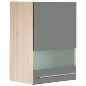 OPTIFIT Hangend kastje met glasdeur Bern Breedte 50 cm, front met melkglas-inzet, met metalen greep