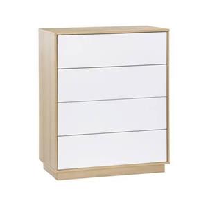 Sweeek  Commode met 4 lades in bicolor houteffect