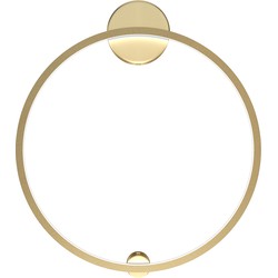Maytoni  Wandlamp Halo - Messing - Ø60