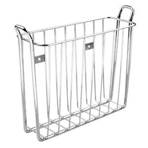 IDesign  Tijdschrifthouder, 26.5 x 8.5 x 21.5 cm, RVS, Zilver - iDesi