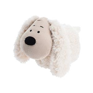 H&S Collection Deurstopper - hond - wit - 27x17x18 cm - dieren -