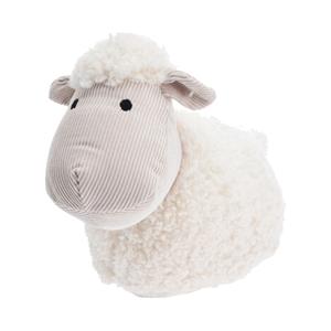 H&S Collection Deurstopper - schaap - wit - 27x17 cm - dieren -