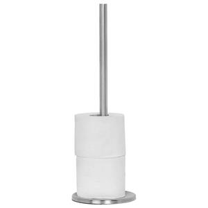 Bellatio Design BD Reserverolhouder - zilver - 5 rollen - metaal -45 cm- wc rolhouder - toiletrolhouder -