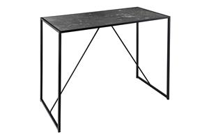 Invicta Interior Bartafel SLIM LINE 120cm zwart marmerlook - 44736