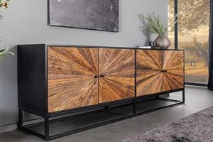 Invicta Interior Sideboard BARRACUDA 180cm mango wood and brown teak wood - 44987