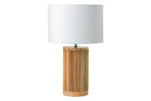 Invicta Interior Tafellamp GATSBY 50cm willow- and pinehout naturel wit Lampenkap - 44496
