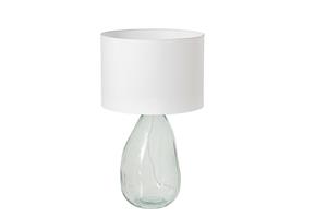 Invicta Interior Tafellamp CLASSIC 60cm wit Lampenkap recycled glass - 44495