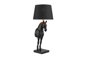Invicta Interior Tafellamp zwart BEAUTY 75cm horse Sculptuur zwart goud - 45665