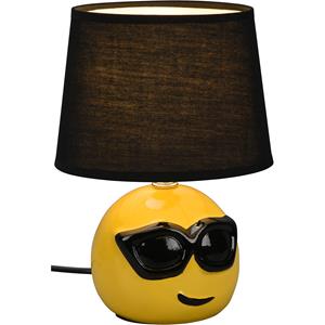 BES LED LED Tafellamp - Tafelverlichting - Trion Cooley - E14 Fitting - Rond - Mat Zwart - Keramiek