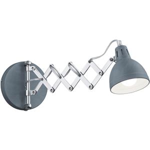 BES LED LED Wandlamp - Wandverlichting - Trion Sicano - E14 Fitting - Rond - Beton - Aluminium