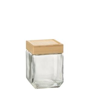 J-Line Pot In Glas Brad Glas|Bamboo Transparant|Naturel Medium