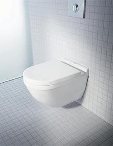 Duravit Starck 3 randloos toilet met softclose zitting en verborgen bevestiging wit glans
