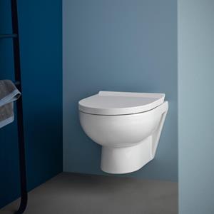 Duravit No. 1 compact toilet met softclose zitting en quick release wit glans