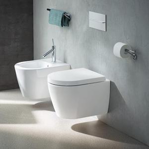 Duravit Starck Me compact randloos toilet met softclose zitting wit glans