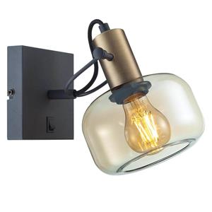Steinhauer Wandlamp Glaslic amber glas 3864BR