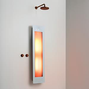 Sunshower Round One Medium White infraroodlamp 33x140x10cm opbouw