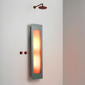 Sunshower Round One Medium Organic Grey infraroodlamp 33x140x10cm opbouw