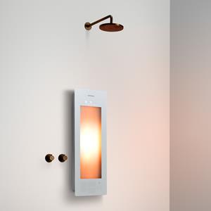 Sunshower Round One Small White inbouw infrarood 33x95x10cm opbouw