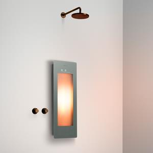 Sunshower Round One Small Organic Grey infraroodlamp 33x95x10cm opbouw