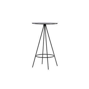 Fjôrd  Bartafel Zwart Ø60cm - Fineer - Bistro
