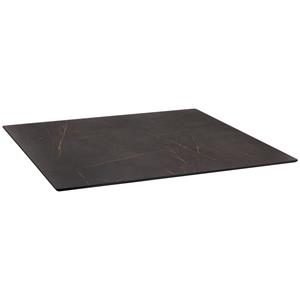 Vega Tafelblad Compact LIFT vierkant; 80x80 cm (LxB); zwart/bruin; vierkant