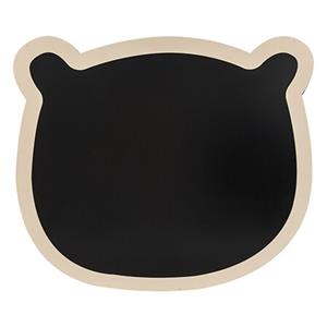 Atmosphera Krijtbord/memobord Beer/Beren vorm - mdf - ophangoog - x 53 cm - Krijtbordje kinderkamer -