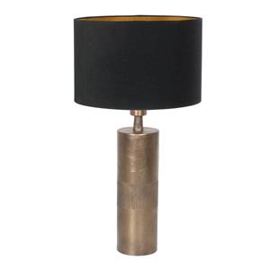 Steinhauer Tafellamp brons Bassiste met zwarte kap 3980BR