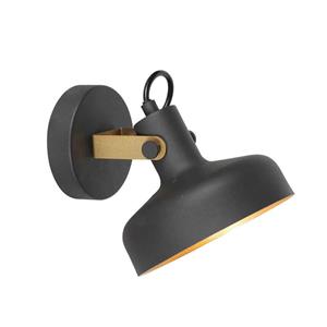 Steinhauer Wandlamp Prato zwart met goud 4118ZW