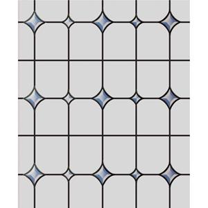 Patifix Raamfolie glas in lood klein wit semi transparant - 45 cm x 2 meter - zelfklevend -