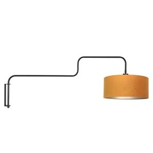 Steinhauer Wandlamp Bloeba zwart met oranje kap 4179ZW