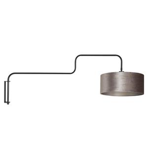 Steinhauer Wandlamp Bloeba zwart met taupe kap 4178ZW