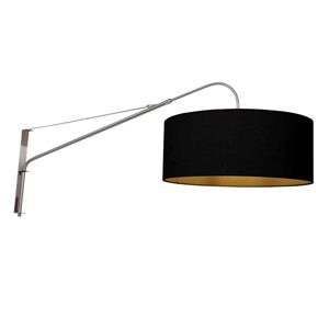 Steinhauer Wandlamp Elegant Classy metaal met zwarte kap 3957ST