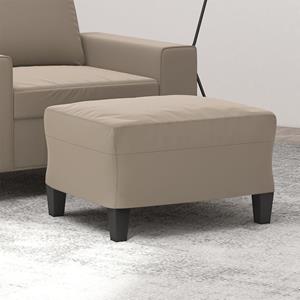 vidaXL Voetenbank 60x50x41 cm microvezelstof taupe
