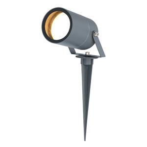 HOFTRONIC™ Spikey dimbare LED prikspot aluminium antraciet excl. GU10 spot IP65 waterdicht 3 jaar garantie