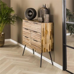 Hoyz Collection Hoyz - Ladekast 6L Teca strip - Teakhout verweerd