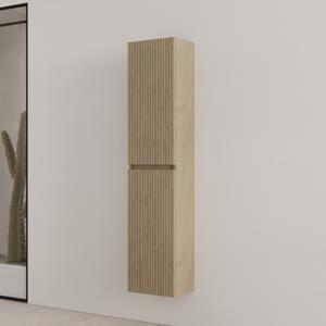 Gliss Design Timotheus kolomkast met ribbelfront 160cm ash gray