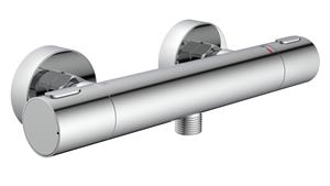 Schutte Los angeles thermostatische douchekraan chroom