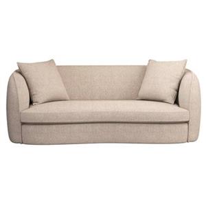 Leen Bakker BANK ENZIO 3,5-ZITS WALES TAUPE INCL 2 KUSSENS