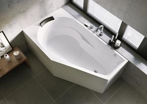 Riho Yukon hoekbad rechts 160x90cm wit glans