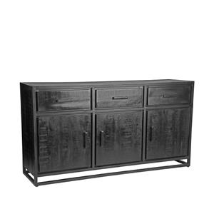 Het Steigerhouthuis LABEL51 Dressoir Chili - Zwart - Mangohout - Dressoir