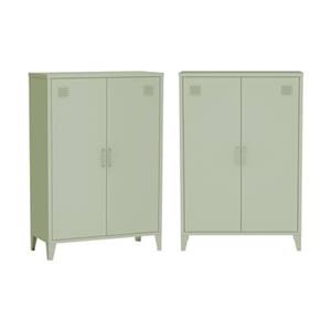 Sweeek  Metalen kast|ladekast 2 deuren (set van 2)