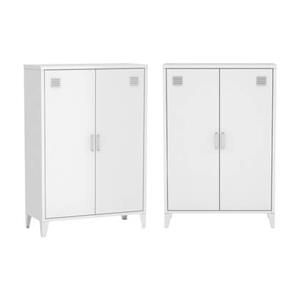 Sweeek  Metalen kast|ladekast 2 deuren (set van 2)