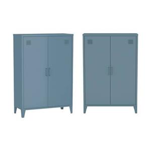 Sweeek  Metalen kast|ladekast 2 deuren (set van 2)
