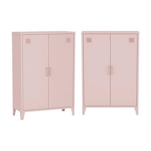 Sweeek  Metalen kast|ladekast 2 deuren (set van 2)