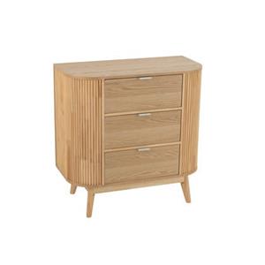J-Line Kast Rond Mdf|Dennenhout Naturel Large