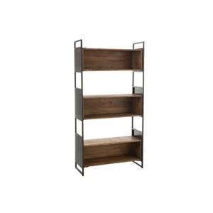J-Line rek - hout|metaal - zwart|naturel - small