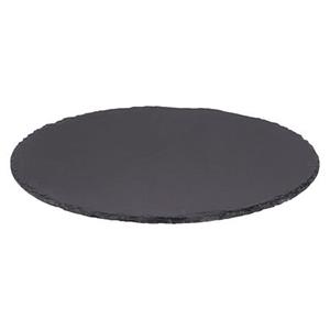 Secret de Gourmet Serveerplankje voor hapjes/fingerfood  - Dia 32 cm - Leisteen - borrelplank - tapasplank -